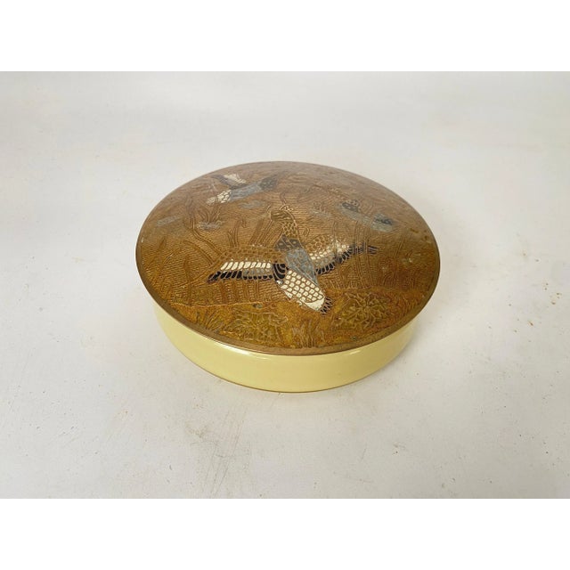 Cloisonné and Opaline Box with Colored Flowers For Sale - Image 10 of 12