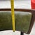 Green 1970s Collection of Green Leather Gun Lock Style Wooden Dining Chairs- Set of 6 For Sale - Image 8 of 12