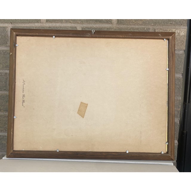 Vintage 1969 Original Watercolor by Irene McFarland, Framed For Sale In Denver - Image 6 of 7