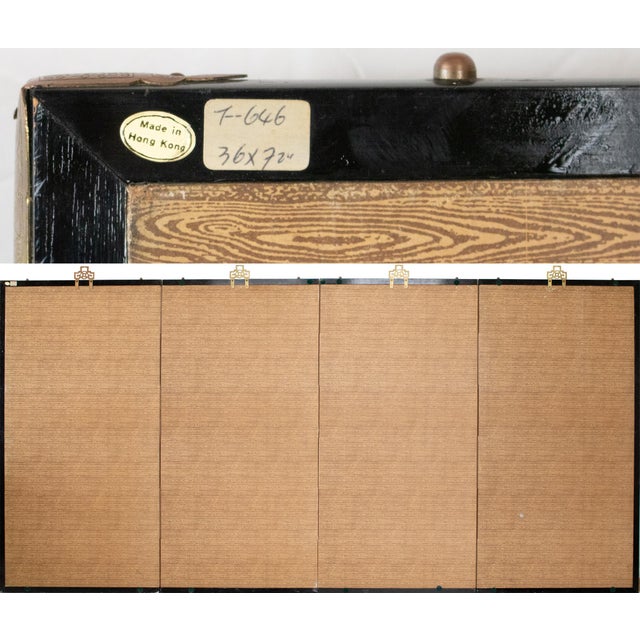 C. 1970s Japanese Style Screen "Egrets" on Silver Background For Sale - Image 17 of 18