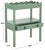 Contemporary Darlyn Scalloped Rectangle Accent Table in Sage For Sale - Image 3 of 8