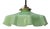 French Green Opaline Glass Pendant Lamp For Sale