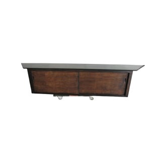 Vintage Custom Made Modernist Style Floating Wall Mount Credenza/Console For Sale