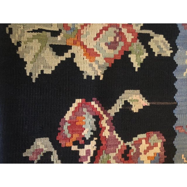 Tribal Custom Made Vintage Tribal Lumbar Kilim Pillow Cover For Sale - Image 3 of 6