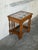 This set of three nesting tables features a classic silhouette with intricately turned legs. The inlaid ceramic tile...