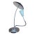 this Custom made lamp is a 31"double goose neck table lamp made of made of chromed steel the chromed gooseneck arms are...