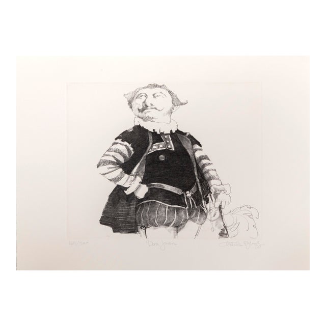 Don Juan, Signed Etching by Charles Bragg For Sale