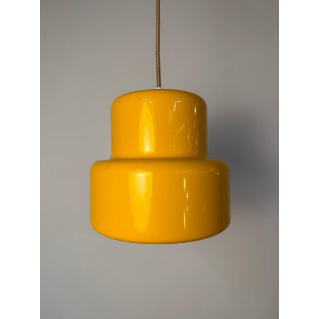 Poker Pendant Lamp in Yellow by Jo Hammerborg for Fog & Mørup For Sale - Image 6 of 11