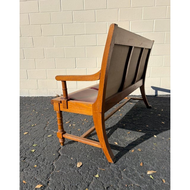 Antique Railroad Bench For Sale - Image 9 of 15