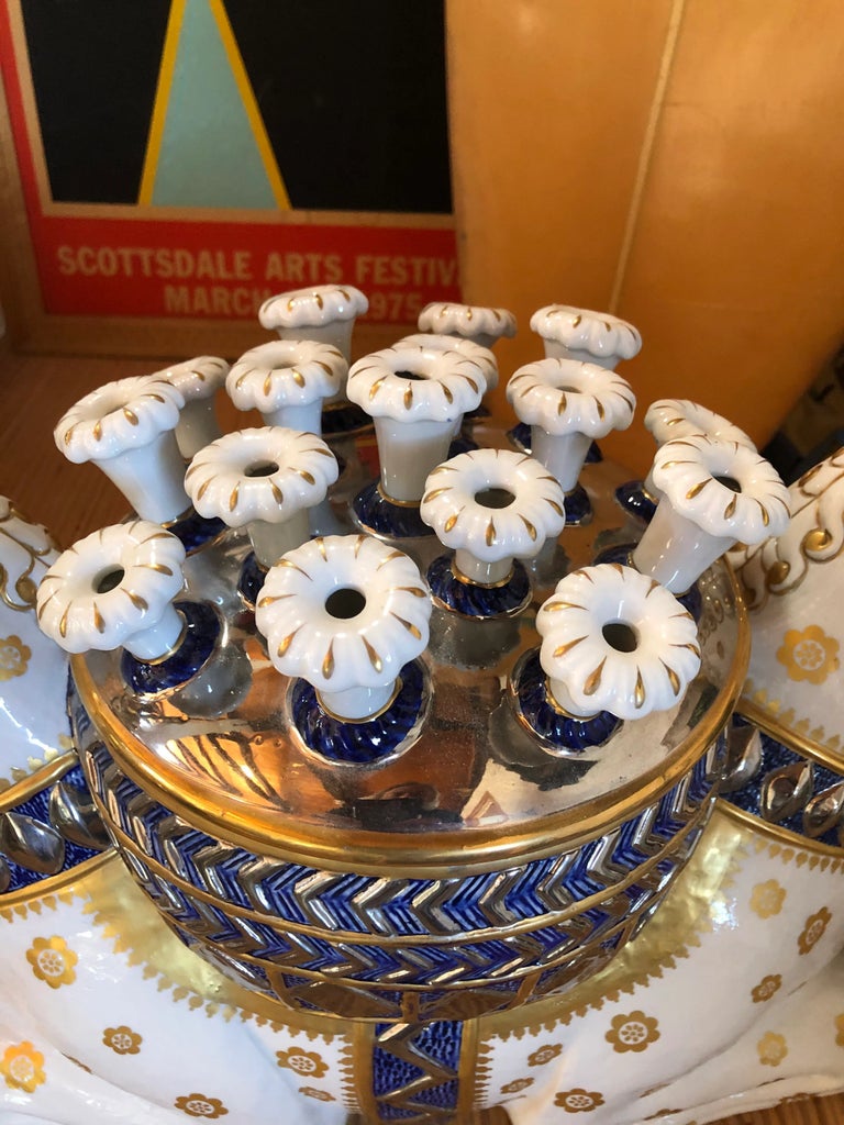Mid 20th Century Giulia Mangani Oggetti Italian Porcelain Double 