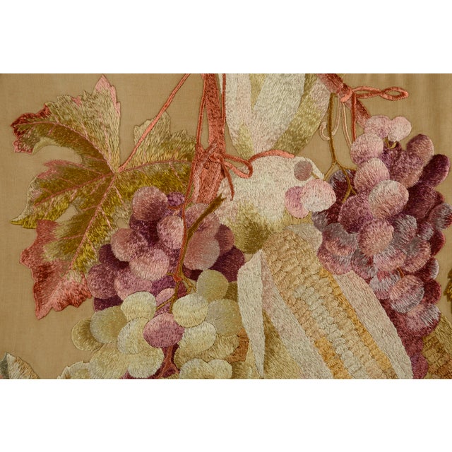 Embroidered Fruit Still Life For Sale In Monterey, CA - Image 6 of 7