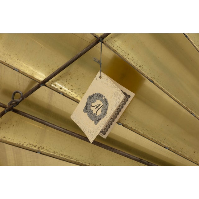 Vintage Curtis Jere Signed Brass Sunrise Wall Sculpture 1989 For Sale In Detroit - Image 6 of 8