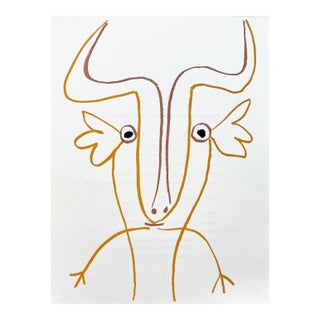 Pablo Picasso Lithograph Belier 1982 For Sale