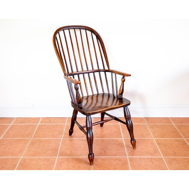 Antique Windsor Armchair, 1840s For Sale - Image 13 of 18