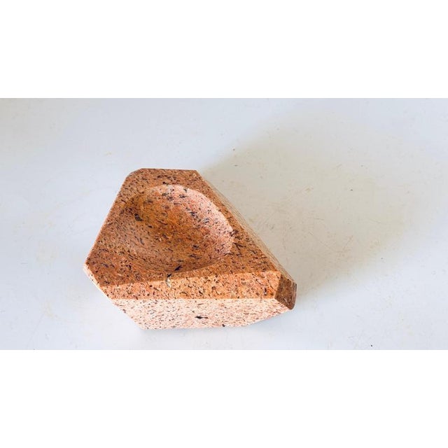 Heavy Art Deco Ashtray in Pink Marble, 1960s For Sale - Image 10 of 14