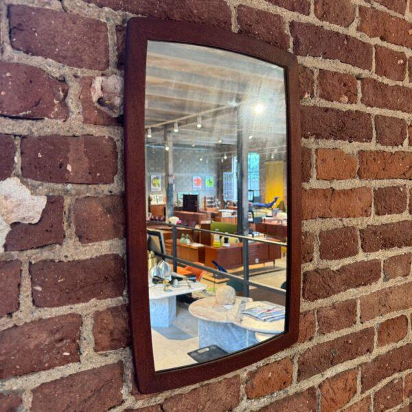Vintage Danish Teak Mirror, 1960 For Sale - Image 4 of 5