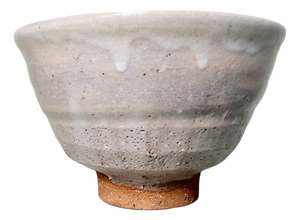 Japanese Matcha Chawan in Ido Form, Wood-Ash Glaze, 1970s