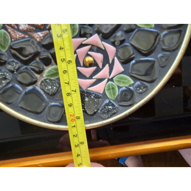 1950s Vintage Mid Century Modern Tile Mosaic Tray For Sale - Image 5 of 5