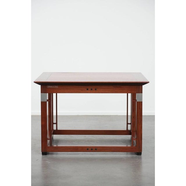 Beautiful, square, Art Deco Schuitema design side/coffee table from the Decoforma series, in perfectly used condition. :...