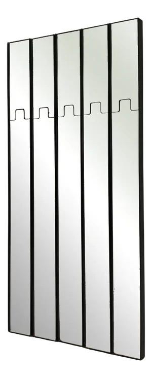 Gronda Modular Mirrors and Coat Hanger in Smoked Mirrored Glass by Luciano Bertoncini for Elco, 1970s, Set of 5
