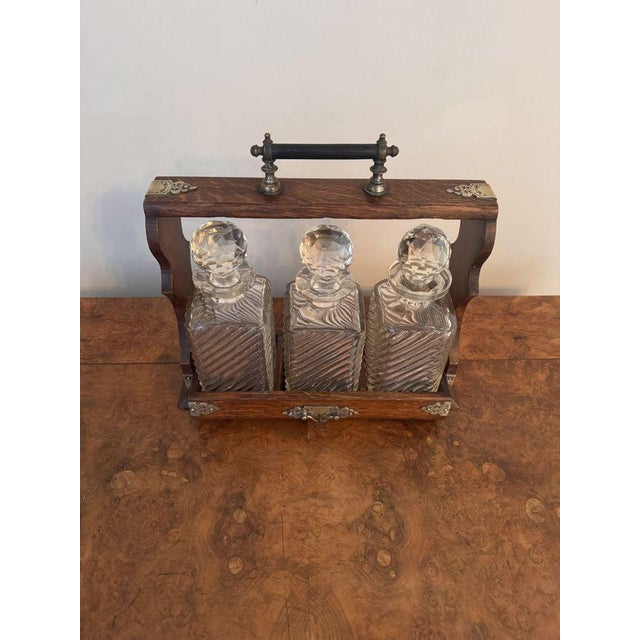 Antique Victorian Tantalus, 1880, Set of 4 For Sale - Image 4 of 7