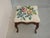 Vintage French Provincial Floral Queen Anne Needlepoint Footstool ~ Bench For Sale In Los Angeles - Image 6 of 15
