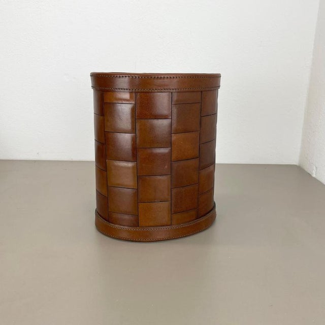 Article: waste bin paper bin basket Origin: Germany Age: 1960s This original vintage Auböck style waste bin paper bin...