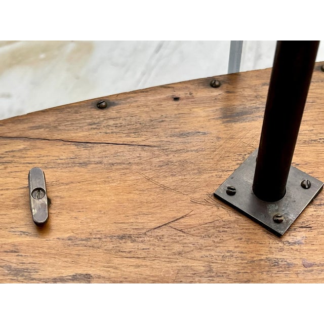 Fantastic Authentic Antique Model SailBoat Old Paint Surface Wonderful Patina Pond Boat For Sale - Image 9 of 10