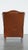 English Cognac-Colored Cowhide Wing Chair For Sale - Image 4 of 14