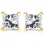 This pair of beautiful stud earrings features 2 clarity-enhanced princess-cut white diamonds in classic four-prong...