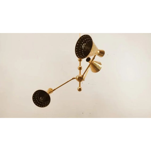 Adjustable Sputnik Lamp with Perforated Cones For Sale - Image 6 of 18