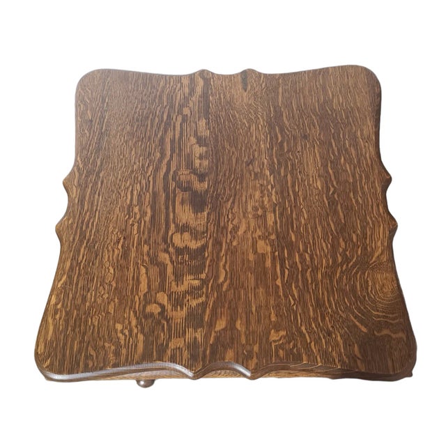 Late 19th Century Oak Fern Parlor Table For Sale - Image 9 of 12