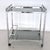 Mid-Century Italian Chrome and Glass Two Tier Rolling Bar Cart, 1970s For Sale - Image 10 of 17