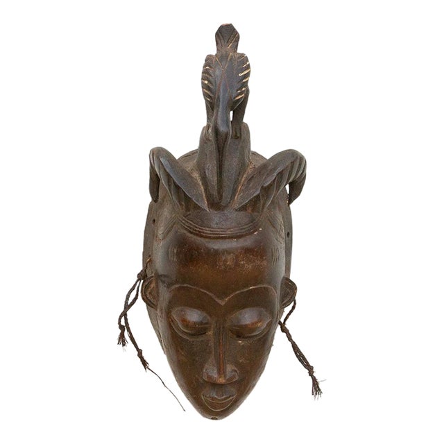 Bird Headrest African Tribal Mask For Sale