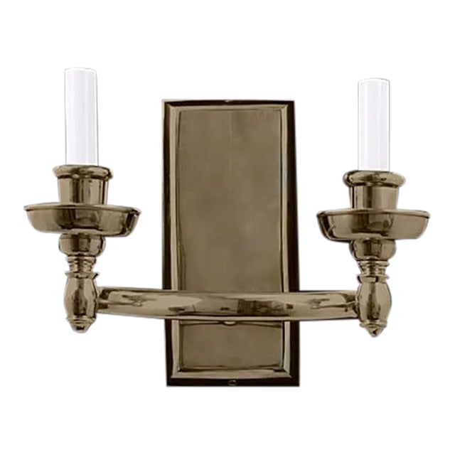 Storia Sconce in Patinated Finish For Sale