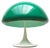 Mid-Century Space Age Italian Green Early Model Toledo Table Lamp by Luigi Massoni for Guzzini, 1960s For Sale