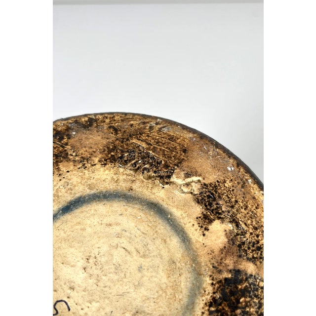 Brown Earthenware Turned Vase by Mobach For Sale - Image 8 of 9