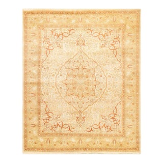 Mogul Collection Hand-Knotted Area Rug - Ivory 8' 3" x 9' 10" For Sale