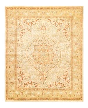 Mogul Collection Hand-Knotted Area Rug - Ivory 8' 3" x 9' 10"