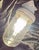 Glass Art Deco Wall Lamp with Porcelain Base and Teardrop-Shaped Glass Shade, 1930s For Sale - Image 7 of 9