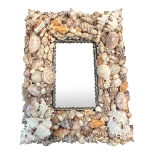 Vintage 1980’s Tony Duquette Style Seashell Picture Frame