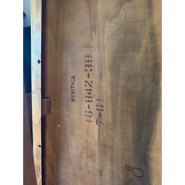 Brown Mid-Century Modern 'Coffin' Shaped Elongated Coffee Table For Sale - Image 8 of 8