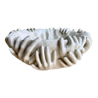 Rare Vintage Perpetual Hands Bowl by TMS (The Museum Store,) 2007, in the Style of Fornasetti For Sale