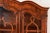 Romweber French Provincial Louis XV Carved Rosewood Inlaid Marquetry Breakfront Bookcase Cabinet, Circa 1920s For Sale - Image 9 of 17