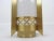 Art Deco Style Brushed Brass and White Acrylic Hanging Pendant Light For Sale In Chicago - Image 6 of 13