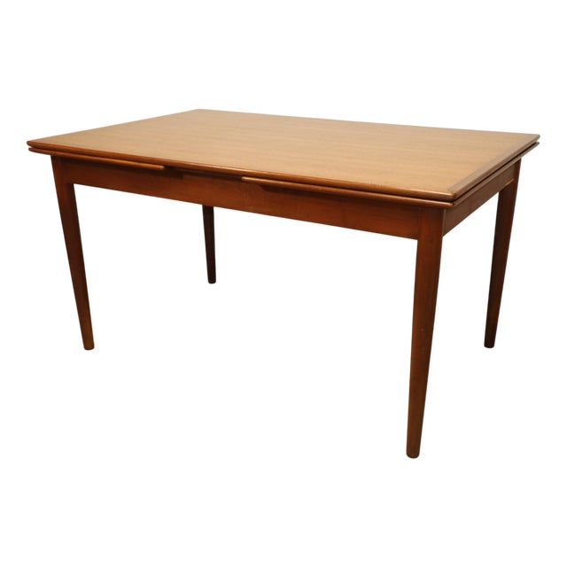 Vintage Scandinavian Extendable Danish Teak Dining Table, 1960 For Sale
