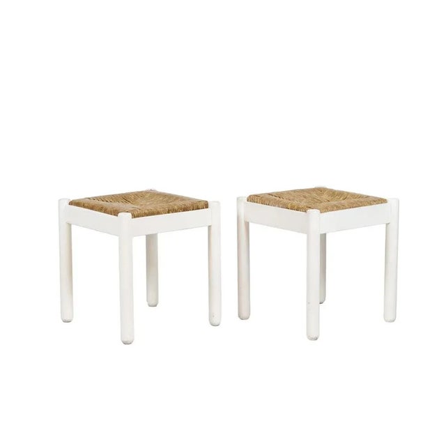 Set of Stools in Lacquered Wood, 1970s For Sale - Image 9 of 9