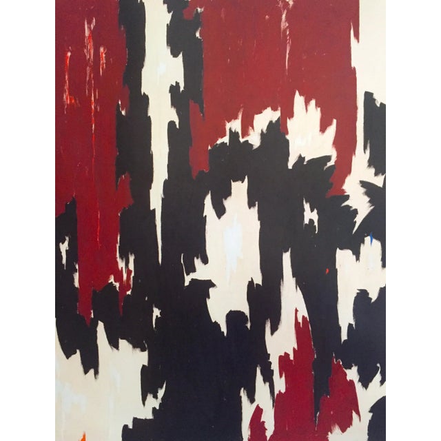 Paper Clyfford Still Abstract Expressionist Lithograph Print Poster " Ph - 401 " 1957 For Sale - Image 7 of 11