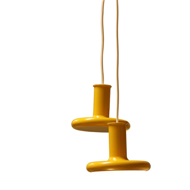 Metal Optima Lamp in Yellow Metal by Hans Due for Fog & Mørup, 1970s For Sale - Image 7 of 16