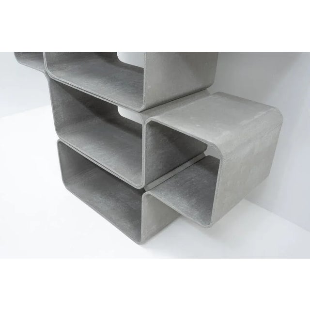 Gray Tetris Modular Storage Unit from Fries & Zumbühl, Switzerland, 2000s, Set of 7 For Sale - Image 8 of 12